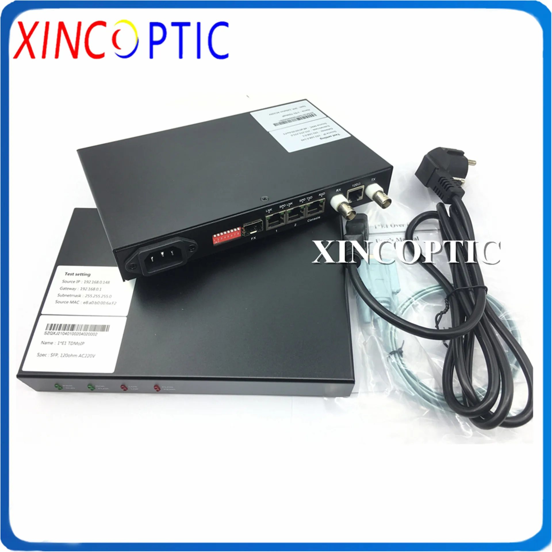 Коммутатор E1 RJ45 Ethernet TCP/IP мост через IP протокол преобразователь без SFP Настольный