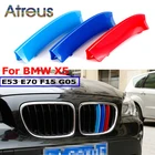 Atreus 3 шт. ABS Автомобильная решетка радиатора для BMW X5 E70 E53 F15 G05 M аксессуары 2015 2016 2017 2018 2019 2020 2021