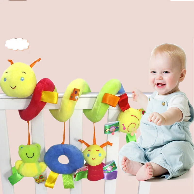 

Bed Stroller Toy Rattles Crib Car Seat Spiral Baby Toy For For Newborns Car Seat Hanging Bell Rattle Toy For Gift