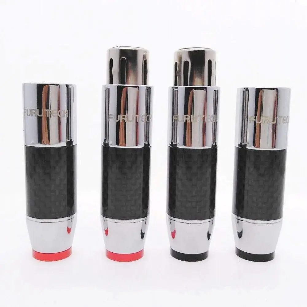Furutech CF-601M(R) CF-602F(R) родиевое покрытие XLR разъем из углеродного волокна