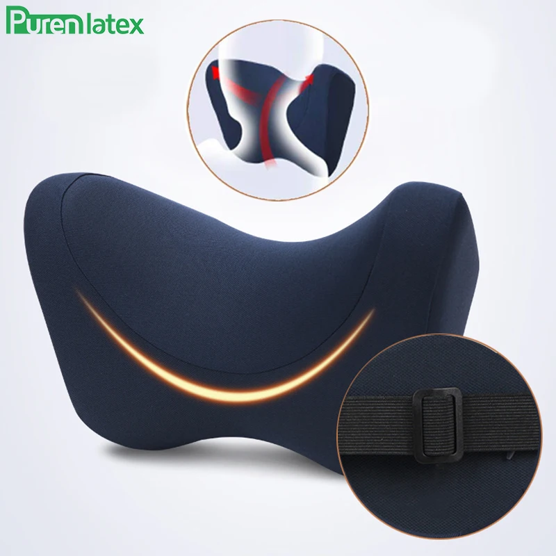 Purenlatex Автомобильная подушка для шеи эргономичная пена с эффектом памяти авто