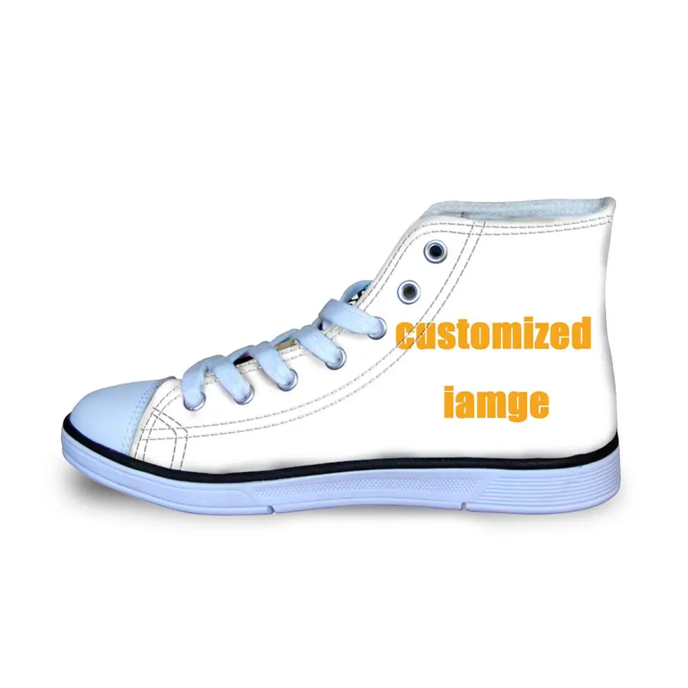 NOISYDESIGNS Custom Printed Children's Canvas Shoes High Top Lace Up Boys Girls Students Fashion Sneakers Zapatos | Детская одежда