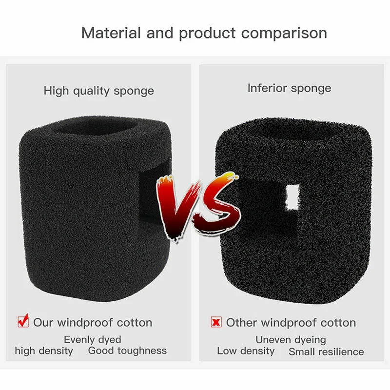 Лидер продаж гибкий чехол губка с микрофоном и шумоподавлением высокой