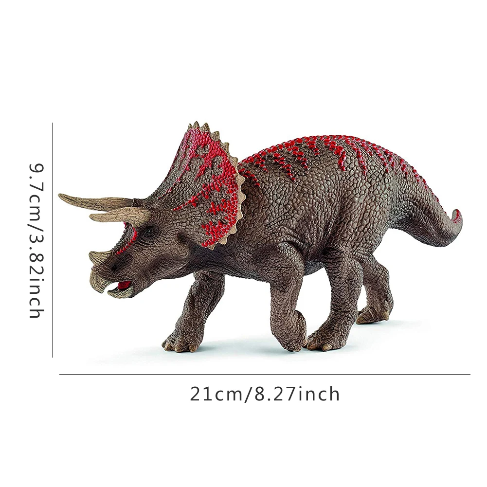 

21cm 8.3inch Triceratops Dinosaurs Toy Figurine PVC Figure Animal Model Desktop Ornaments Collection Decoration Toys For Kids