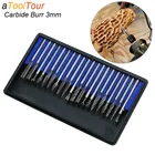 Набор фрез из карбида вольфрама, хвостовик 3 мм, 18 дюйма