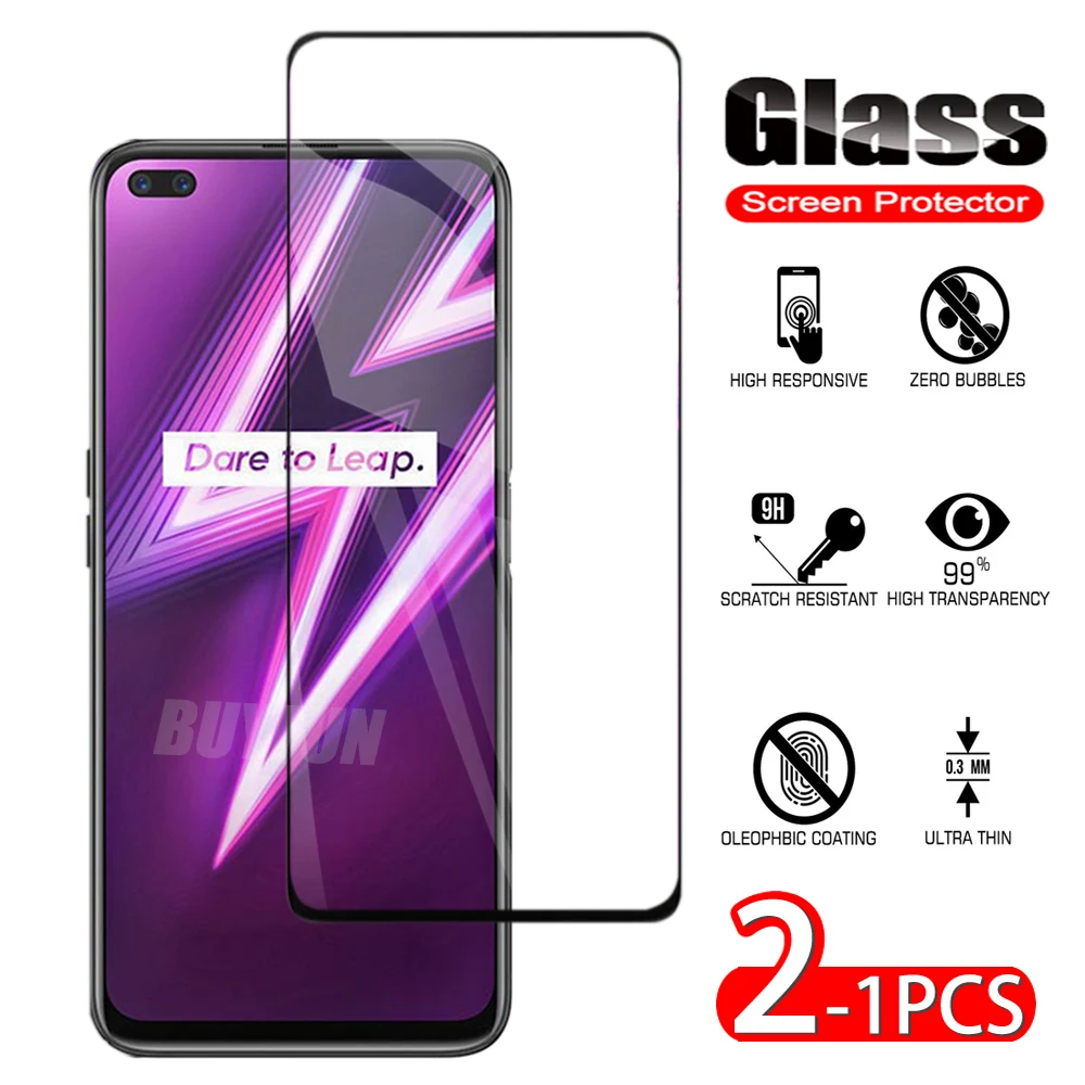 

1-2PCS HD Screen Film Glass For Realme 6 Pro X50 Glass Realme 6 pro Anti-Explosion Screen Protector For OPPO Realme X 50 6Pro
