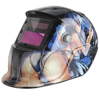 beautiful girl solar auto darkening arc tig mig welding grinding helmet welder mask