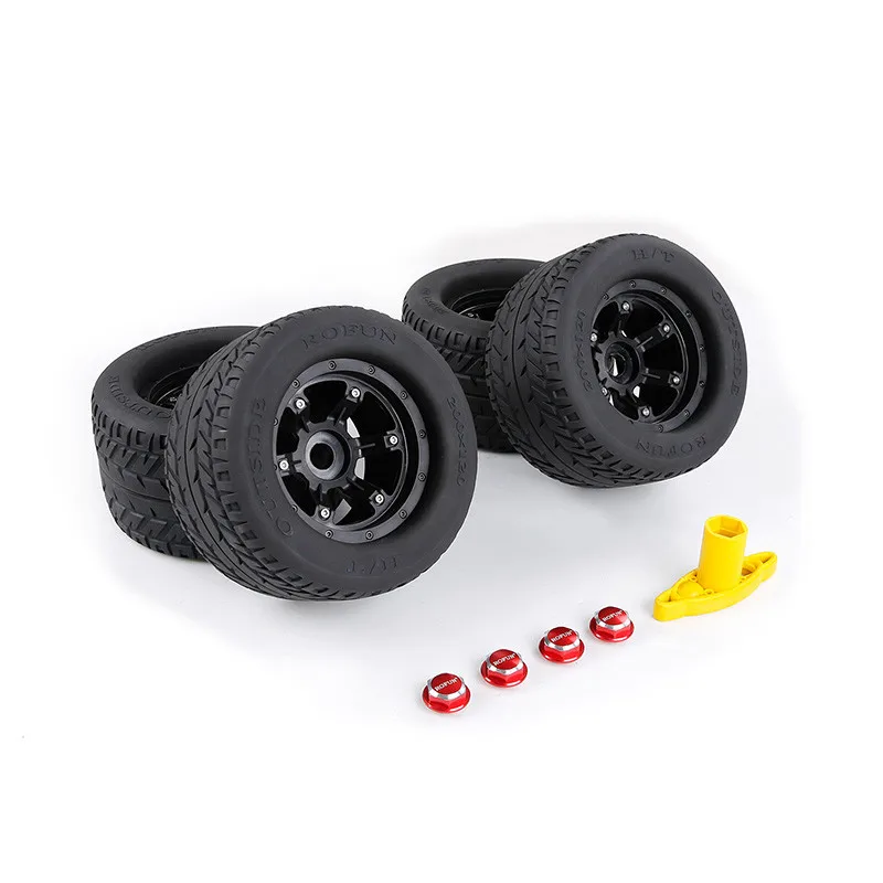 Billig 4PCS Auf Straße Rad Set 200*120MM Für 1/5 Traxxas MAX-X RC Auto Teile Fernbedienung Auto Upgrade Teile Orange Blau Farbe