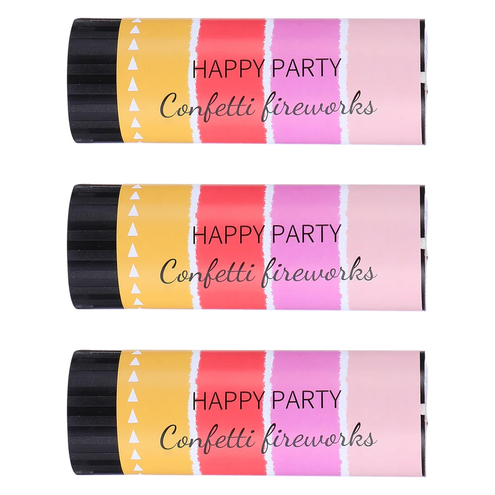 

3PCS 11CM Handheld Spring Confetti Tube Wedding Confetti Decor Party Supplies