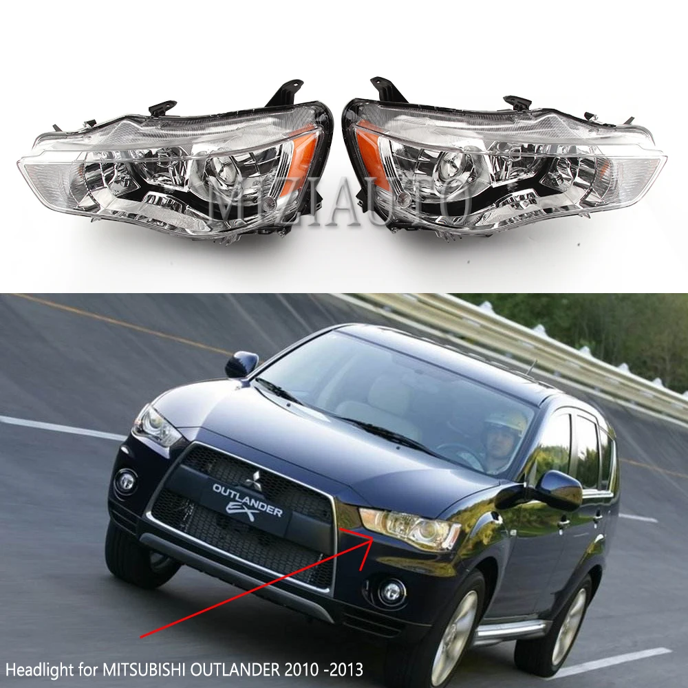 

Xenon headlight for MITSUBISHI outlander ex 2010-13 halogen headlights head lamp front light Head light daytime running lights