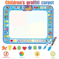 100x75cm childrens water canvas baby magic graffiti carpet drawing board educational toy painting writing supplies
