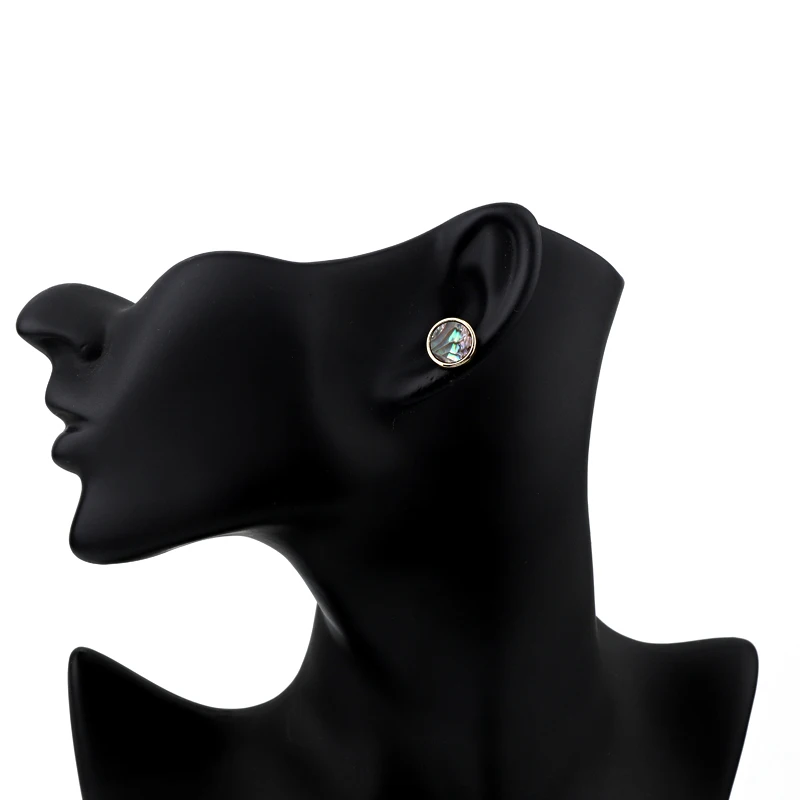 1 Пара Урожай Простой Красочные Круглые Смолы Серьги Стержня Для Женщин Ручной