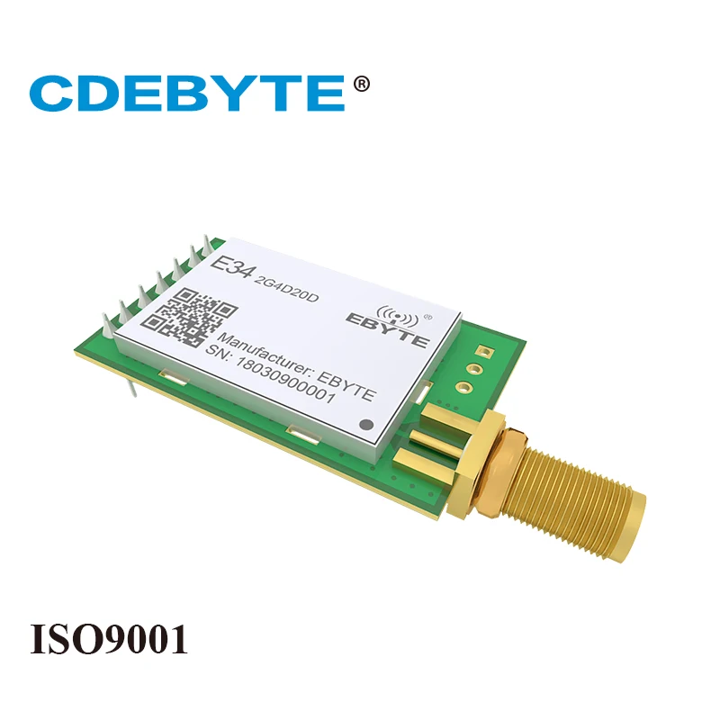 5 PCS nRF24L01P Wireless Module 2.4Ghz High Speed Full Duplex 100mW E34-2G4D20D SMA Antenna Transceiver Transmitter Receiver