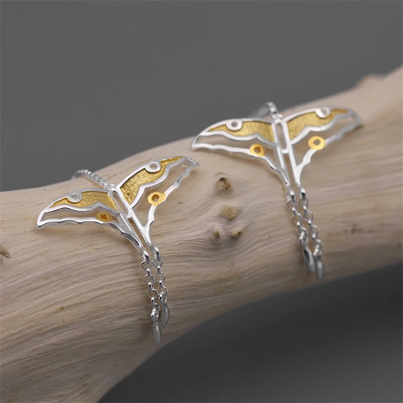 Женские серьги подвески с бабочками INATURE из стерлингового серебра 925 пробы модные