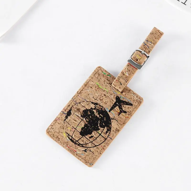

Earth Suitcase Leather Luggage Tag Label Bag Pendant Handbag Travel Accessories Name ID Address Tags
