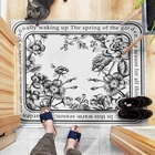 Простой Цветочный Придверный коврик, ковер для домашнего декора, коврик для гостиной, прихожей, кухни, спальни, ванной, входной двери, Противоскользящий коврик на заказ