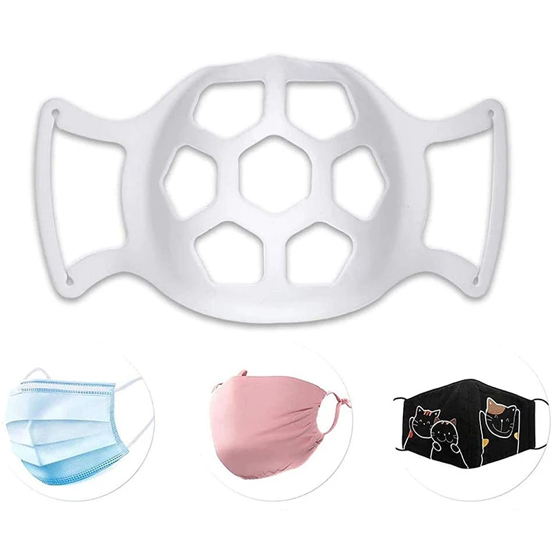 

1PC Mask Inner Bracket Breathing Assist Help Inner Cushion Brackets Silicone Reusable Facial Holder Masks Bracket Face Skin Care