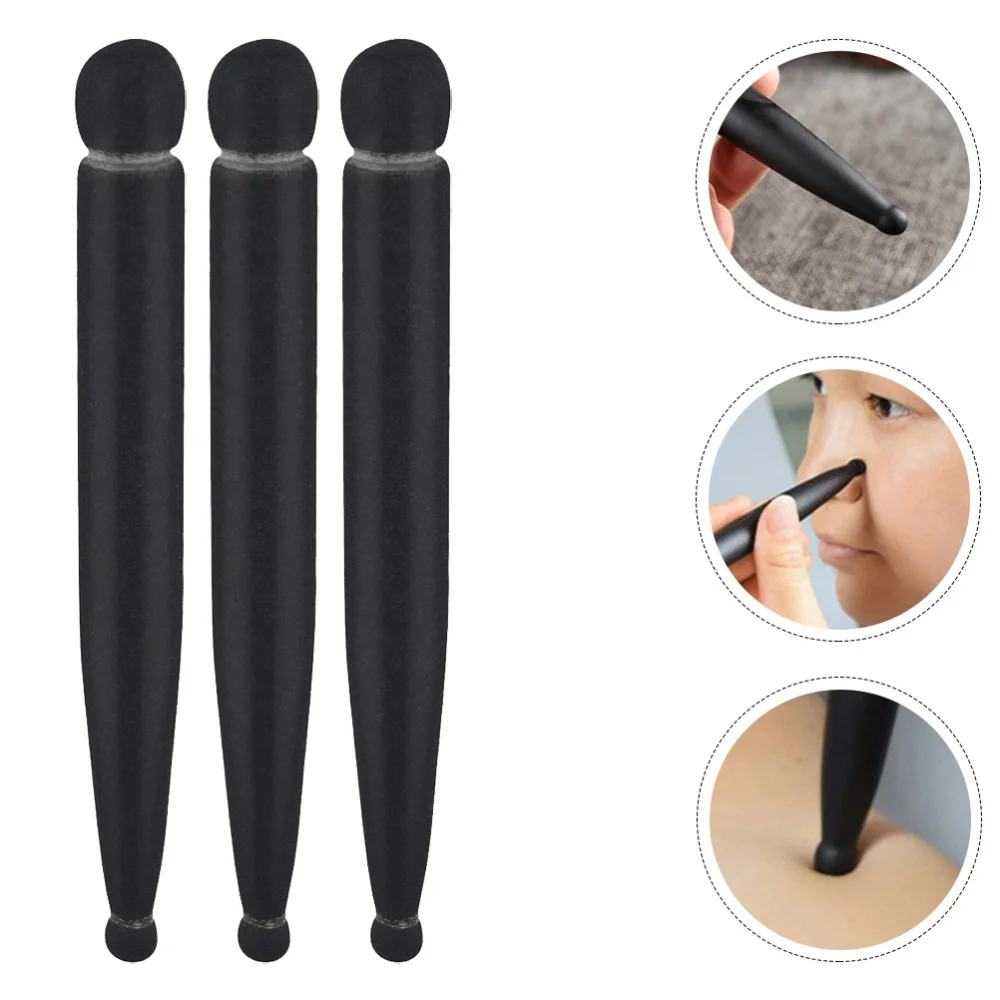

3 PCS Acupressure Pen Smooth Practical Acupuncture Point Pen Soft Tissue Tool