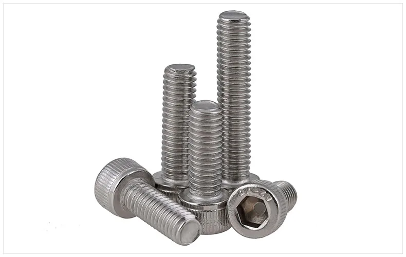 Винты из нержавеющей стали DIN912 304 винты с шестигранной головкой обратной резьбой