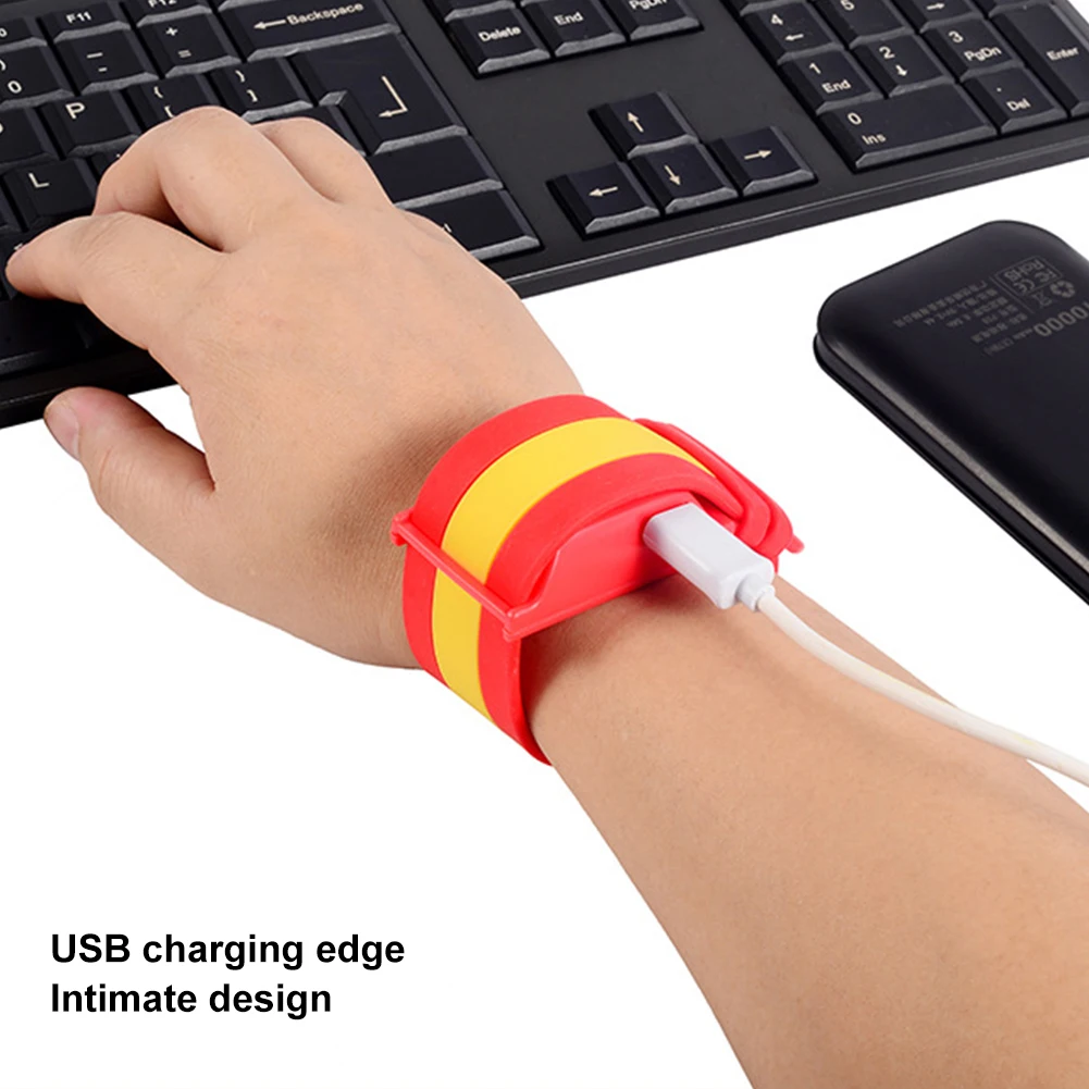 

Smart Self-heating Bracelet USB Charging Intelligent Warm Heating Wristband Wearable Wrist Warmers Training Bracers Protector