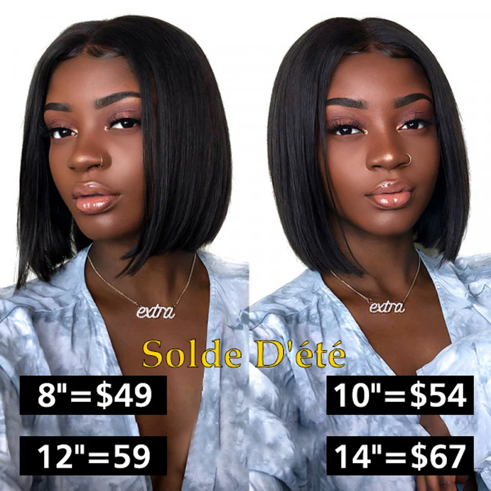 

Cheap Short Bob Human Hair Wig Remy T Part Natural Color Brazilian Bone Straight Human Hair Wigs Straight Bob Wig