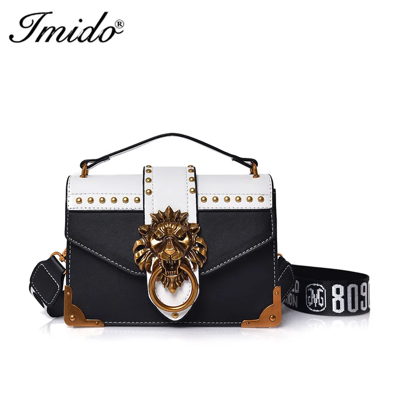 Роскошная металлическая Львиная головка мини небольшой площади пакет сумка на