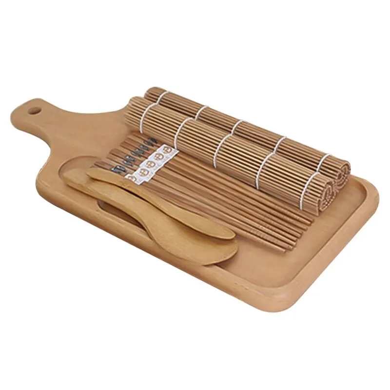 

Sushi Mold Cooking Set for Sushi Roll Cooking 9pcs/set DIY Sushi Maker Set Rice Mold Kitchen Sushi Making Tool