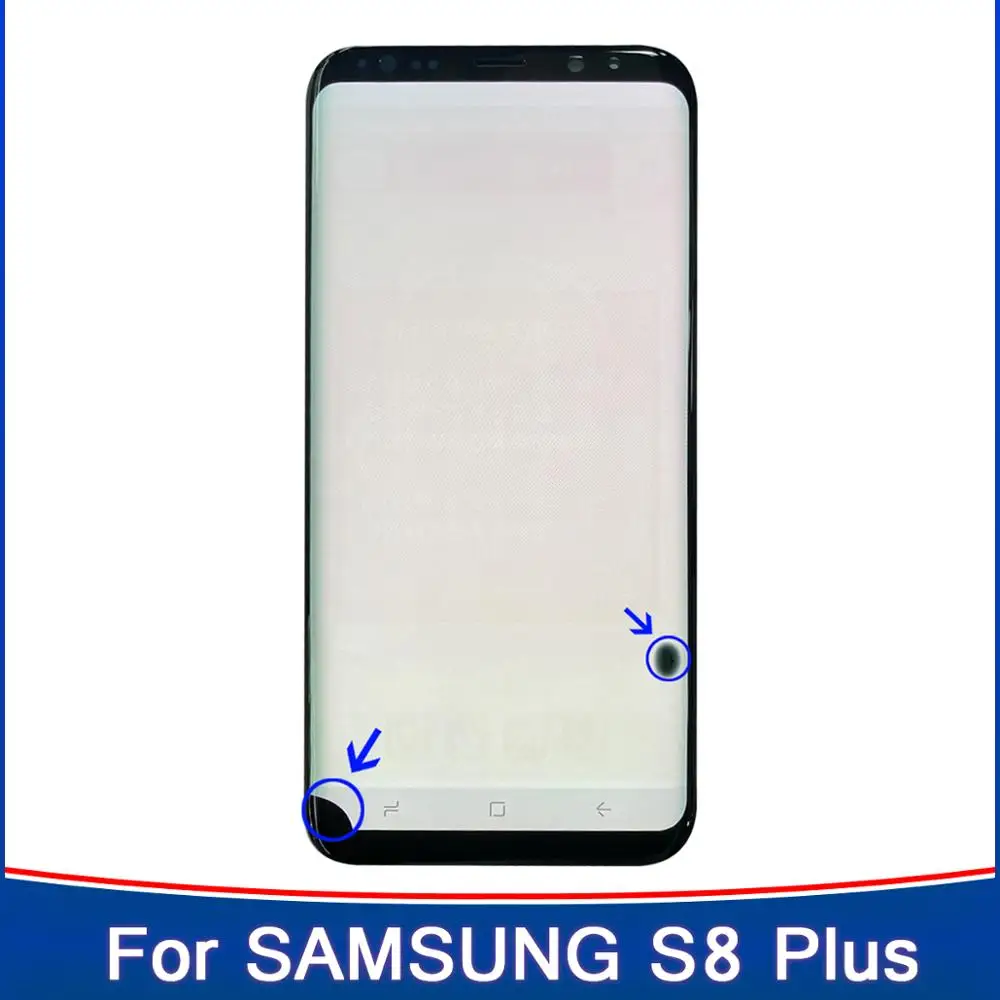 ЖК дисплей AMOLED для Samsung Galaxy S8 plus G955 G955F с битыми пикселями s8 экран сенсорным