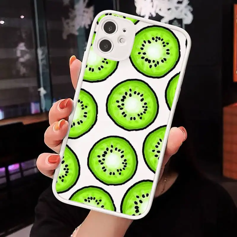 

Kiwi delicious food fruit Phone Cases matte transparent For iphone 7 8 11 12 plus mini x xs xr pro max cover