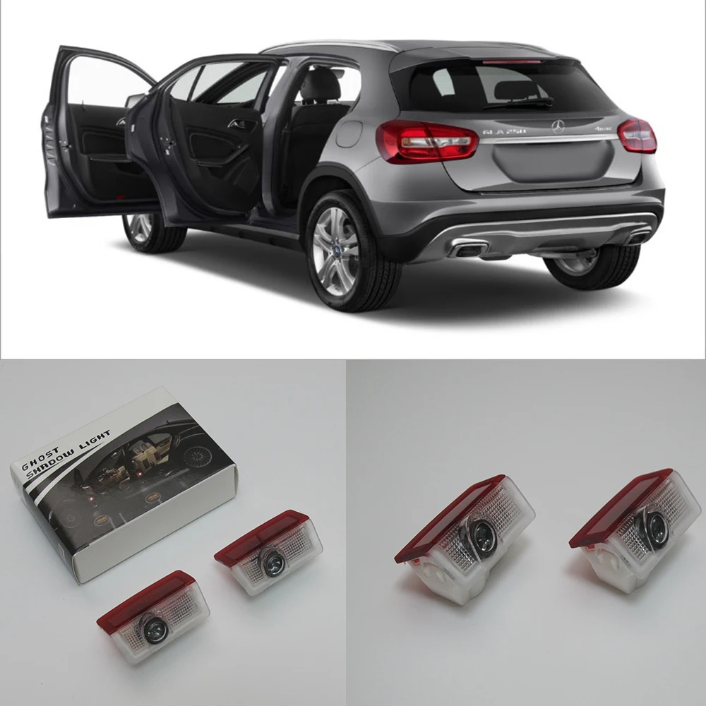 

Car Door Light For Mercedes Benz W166 W212 260L 300L 450L B180 B200 B260 A180 A200 A260 Brand Logo LED Projector Welcome Lamp