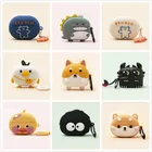 Чехол для наушников Huawei Freebuds 4, силиконовый чехол с изображением милой собаки, мультяшного динозавра, чехлы для Huawei Freebuds Pro с брелоком