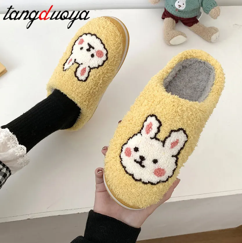 

Женские меховые шлепанцы, однотонные меховые сандалии, пушистая домашняя обувь, Осень-зима