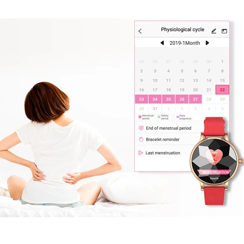 Женский модный многофункциональный спортивный трекер Смарт часы с