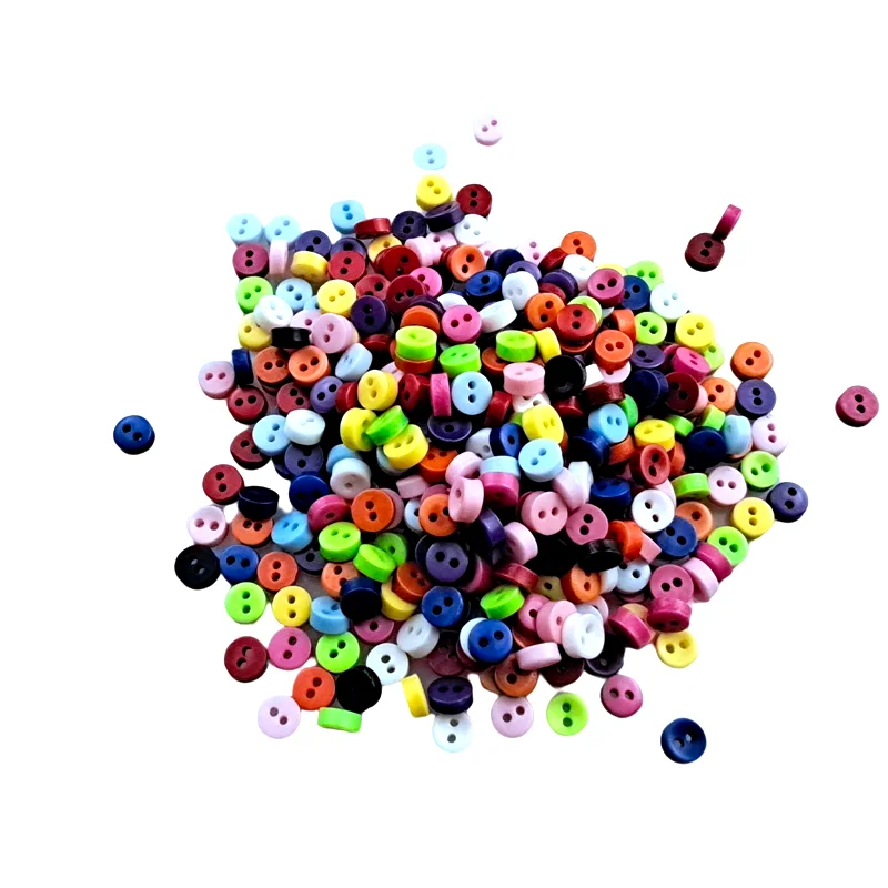 HL 6 мм 600 шт./упак. случайный разноцветные вогнутой смолы Кнопки Одежда куклы