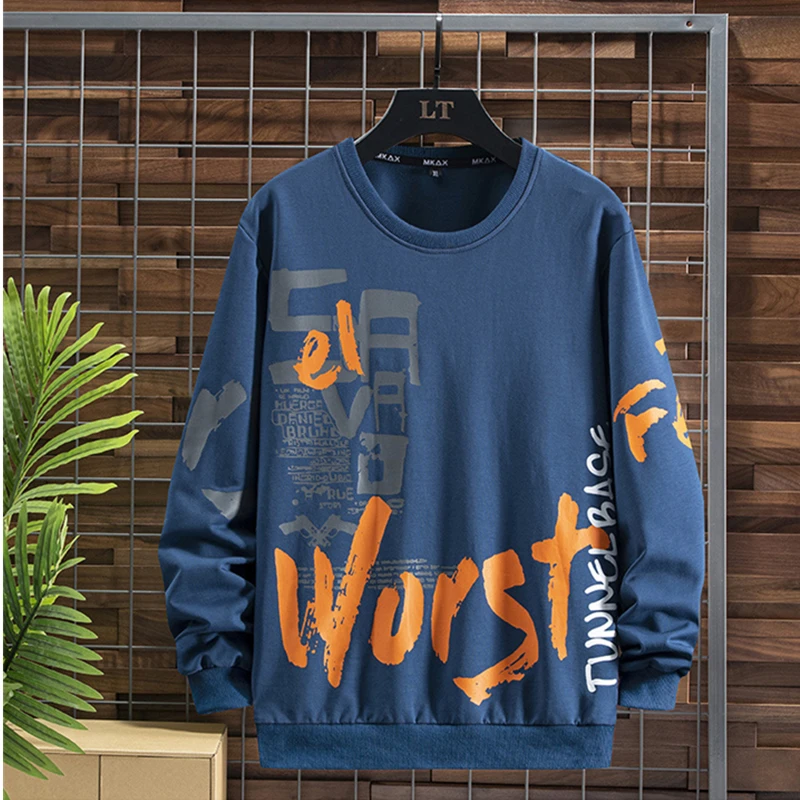 

2021 New Arrival Hoodies Men Fashion Sweatshirts Male Long Sleeve Streetwear Men's Oversized Hoodie Asian Size 9XL 8XL 7XL