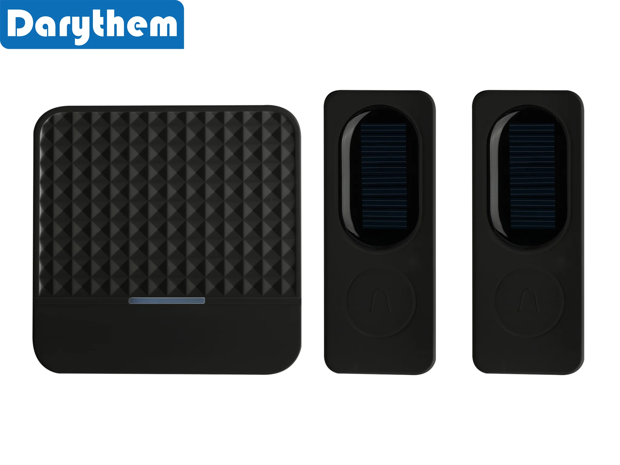 outdoor wireless waterproof doorbell smart home door bell chime kit led flash security alarm welcome house melodies solar power free global shipping
