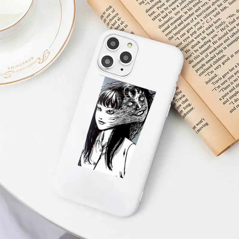 

Japanese horror comic Tomie Junji Phone Case Candy Color White for iPhone 11 pro XS MAX 8 7 6 6S Plus X 5S SE 2020 XR