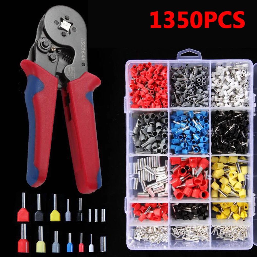 Электрические обжимные плоскогубцы трубчатый терминал набор ручных