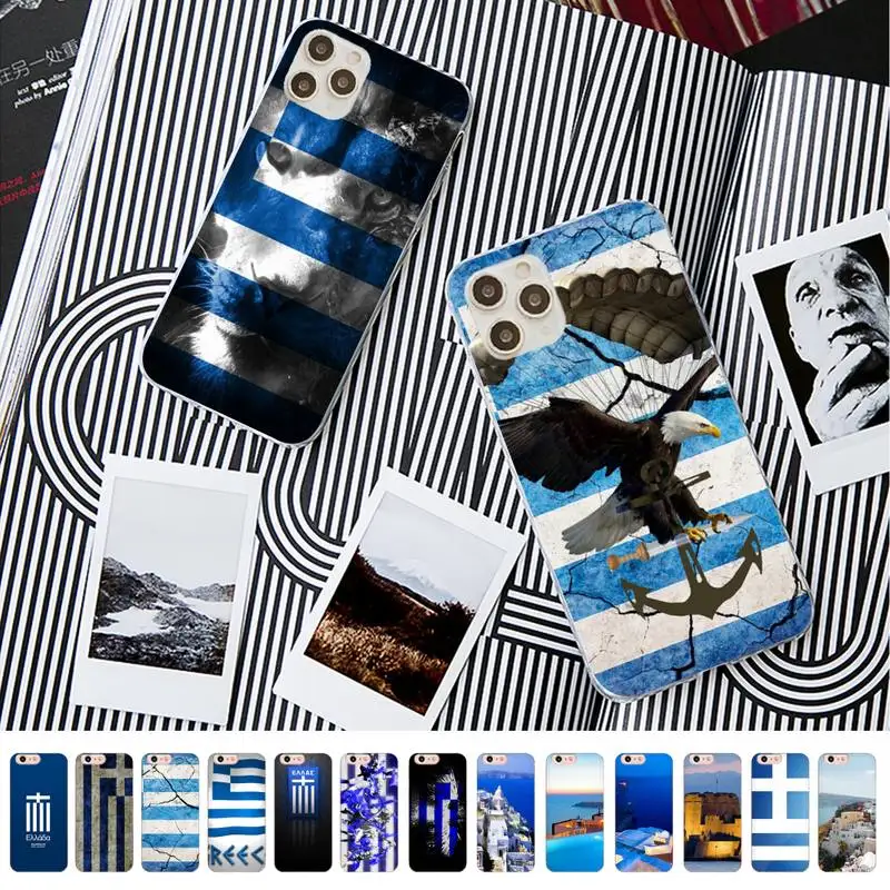 

Ancient Flag of Greece Accessories Phone Case for iPhone 13 11 12 pro XS MAX 8 7 6 6S Plus X 5S SE 2020 XR case