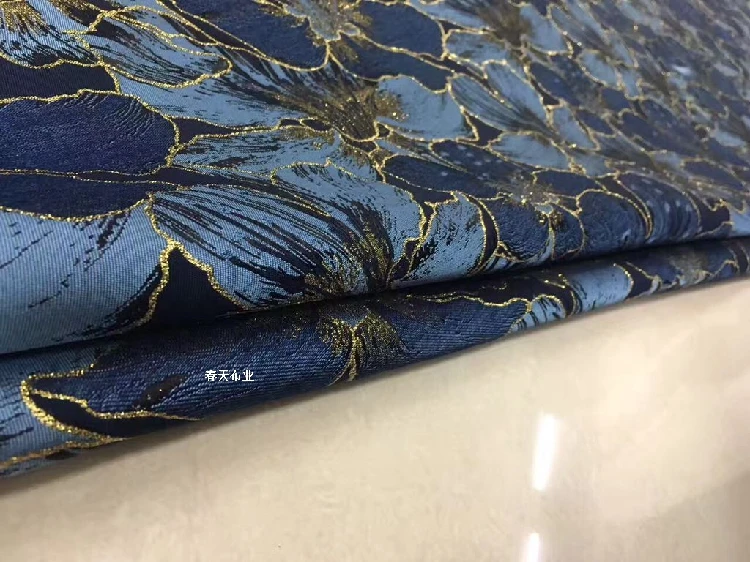 150cm width high end floral print Jacquard Brocade Fabric jacquard dress fabric upholstery bag tent sewing material | Дом и сад