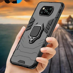 shockproof case for xiaomi poco x3 gt nfc m3 pro 5g f2 ring stand phone back cover for xiaomi pocophone x3 pro x2 f3 f1 free global shipping