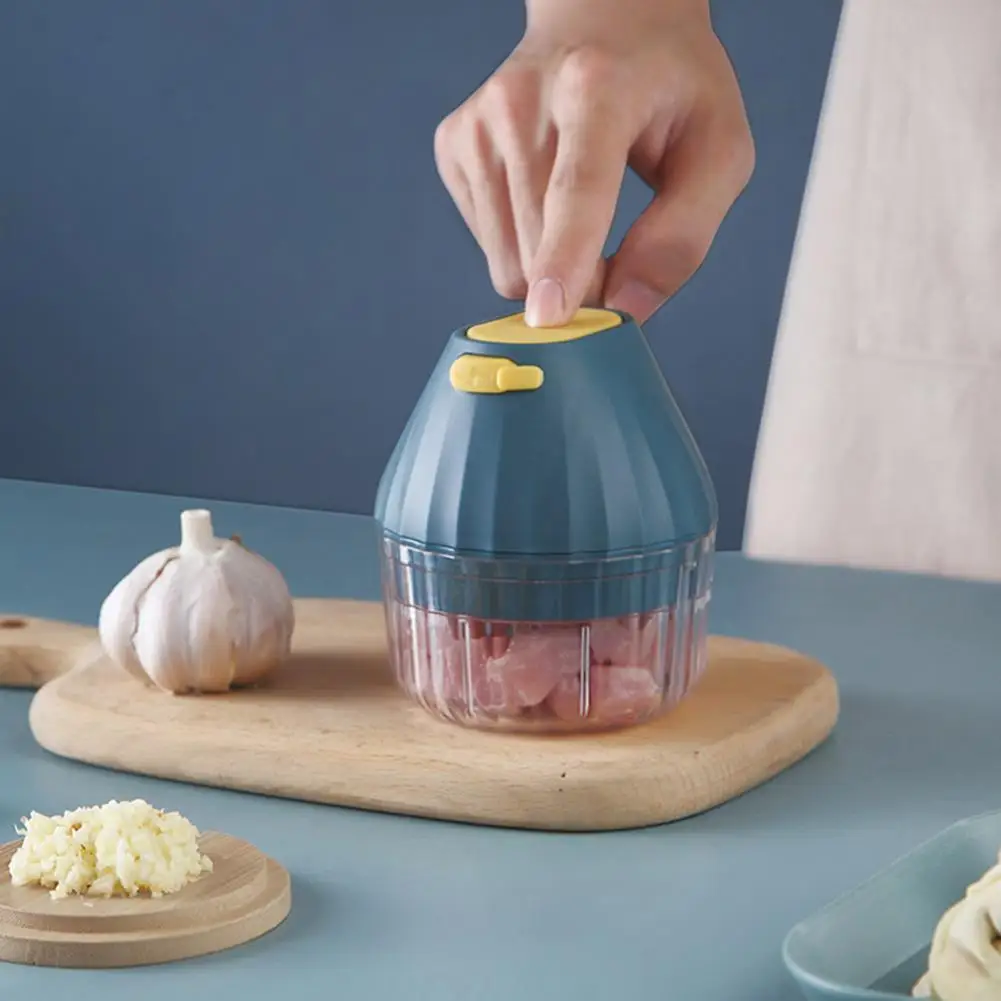 

Garlic Masher USB Charging Multi-purpose Kitchen Tool Silicone Vegetable Meat Stirrer for Egg