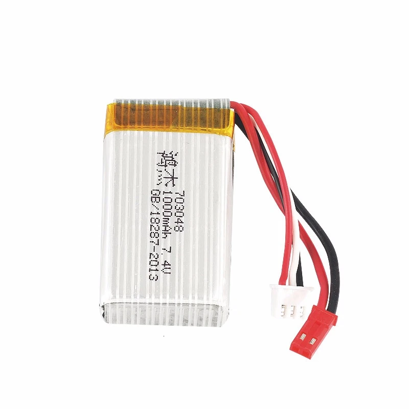 Литий Полимерный Аккумулятор 7 4 В 1000 мАч 703048 для MJXRC X600 U829A U829X F46 X601H JXD391 FT007 литий