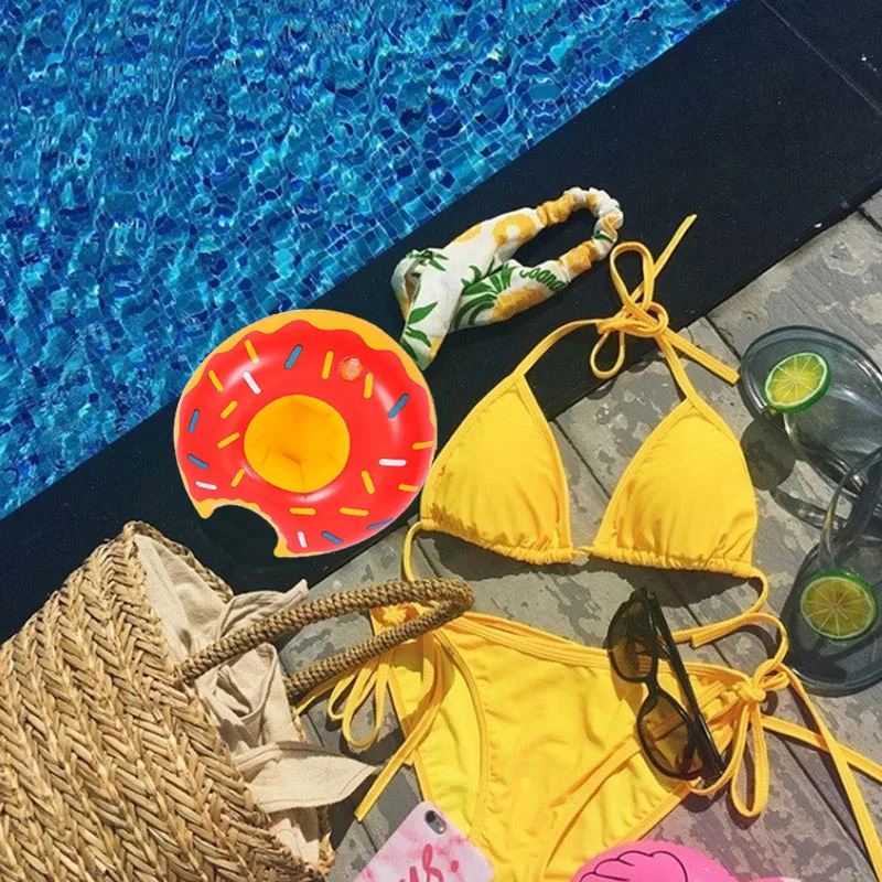 1 шт. держатель пончиков для воды забавная игрушка бассейна плоты надувные