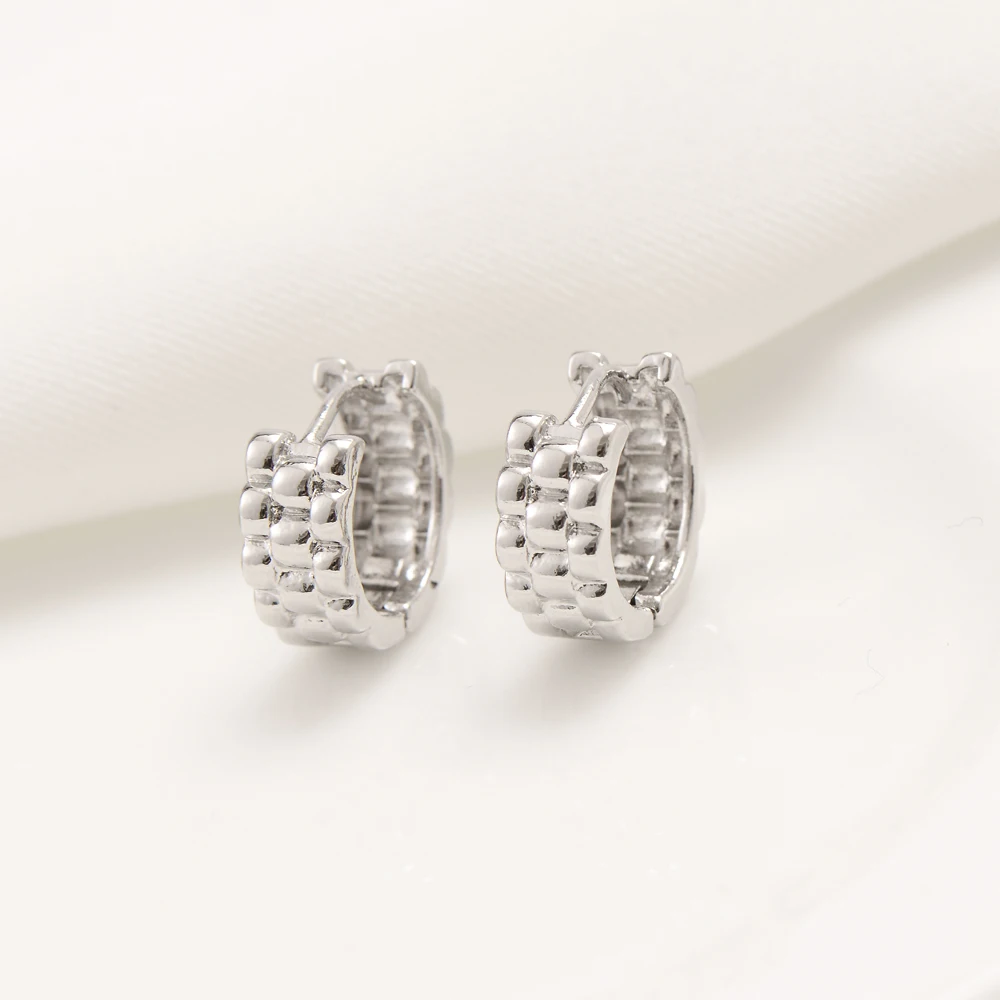 

NEW PAIR OF LARGE BIG 9CT 24k Fine Solid GOLD WHITE Filled HOOP EARRINGS ROUND WIDE CIRCLE HOOPS GIFT