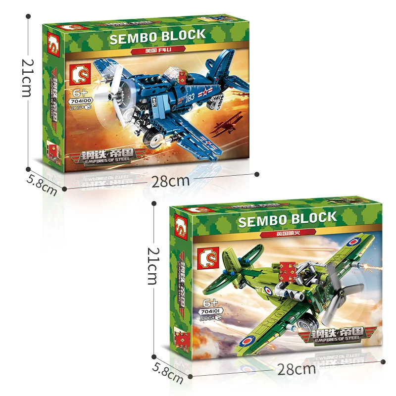 

Senbao Military Series Fighter Type Enlightenment Boy Assembling Creative DIY Puzzle Building Block Toy Gift