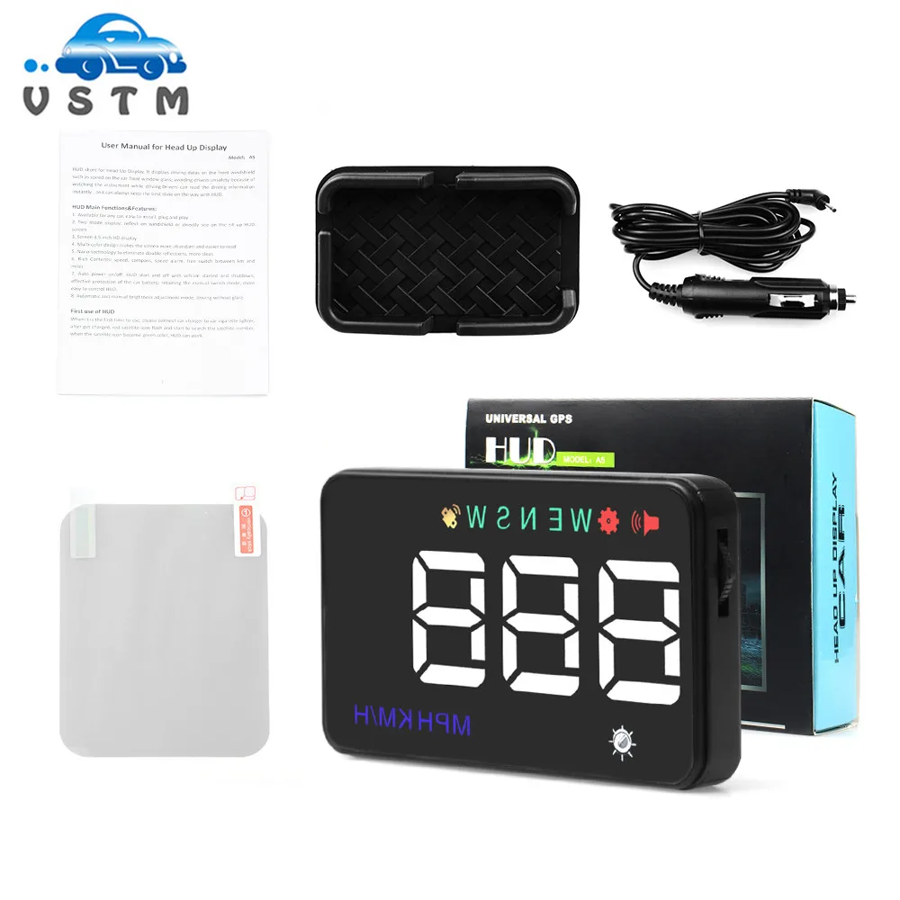 Новый универсальный автомобильный прибор для измерения скорости HUD GPS дисплей o