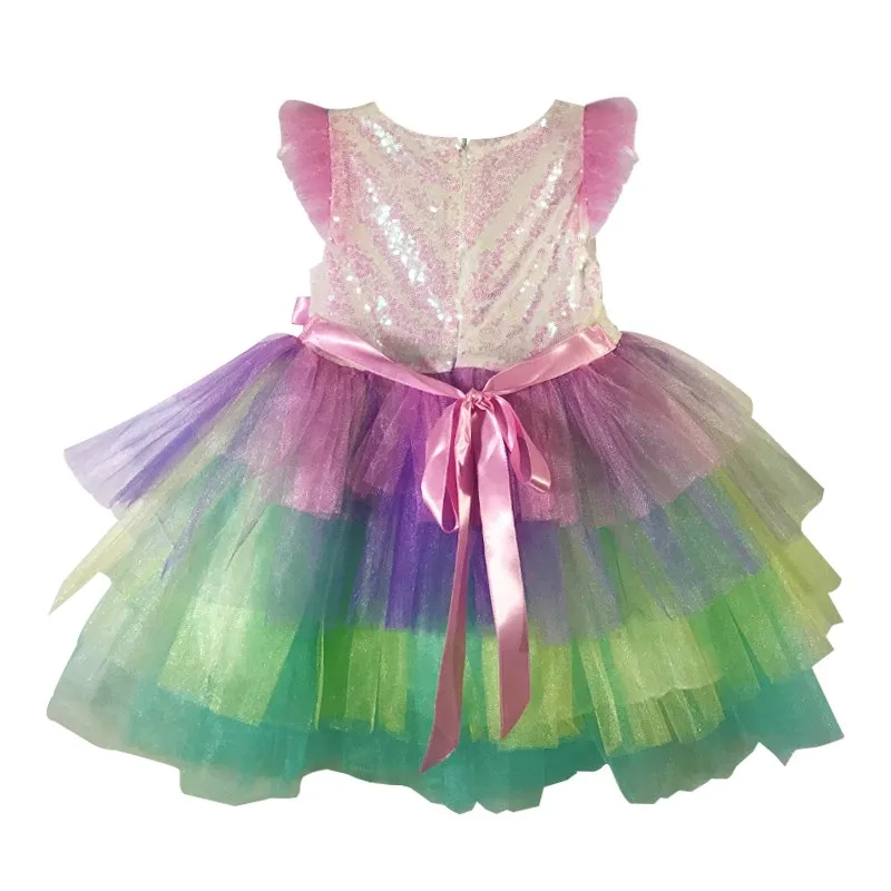 WelcomeBaby/Брендовые вечерние платья розового цвета для девочек с изображением пони |