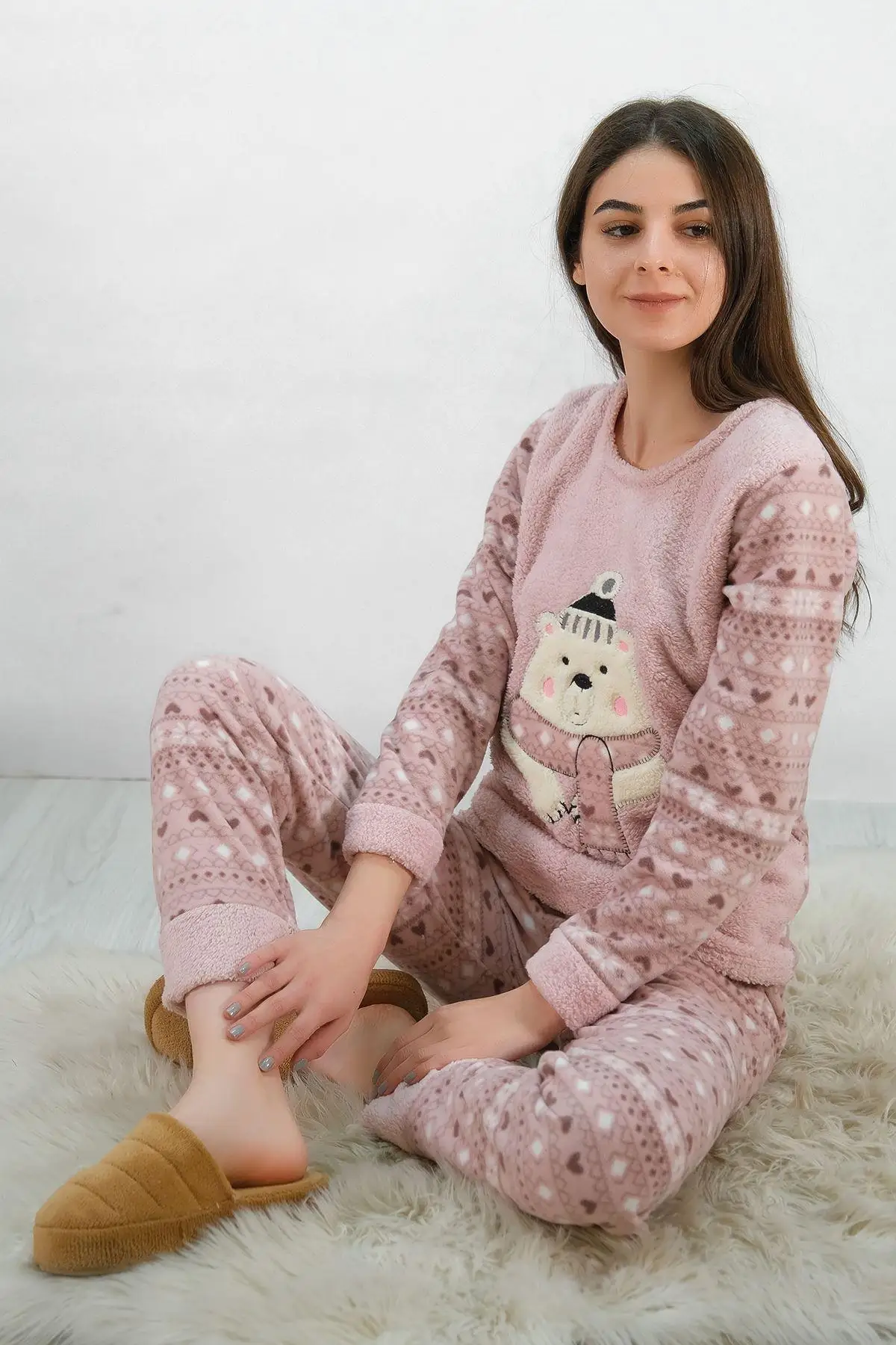 

Fleece Plush Suit Pink