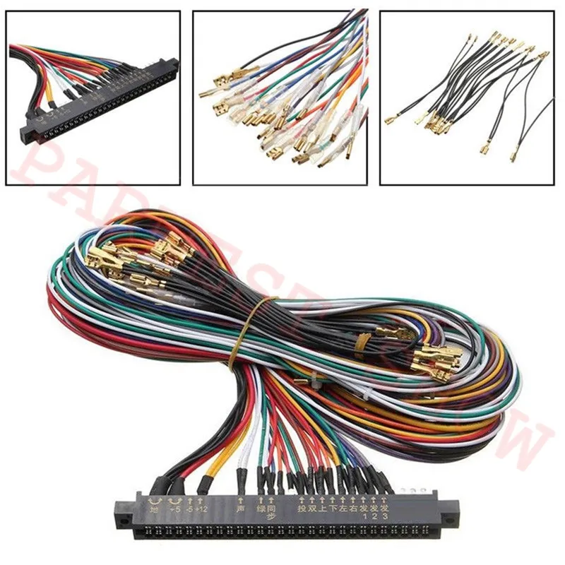 2222 IN 1 jamma arcade kits 2 Player arcade machine complete set parts kit with arcade LED buttons/joystick for pandora box 9D